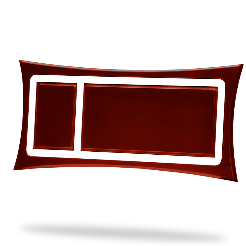 Marco curvo grande caoba 