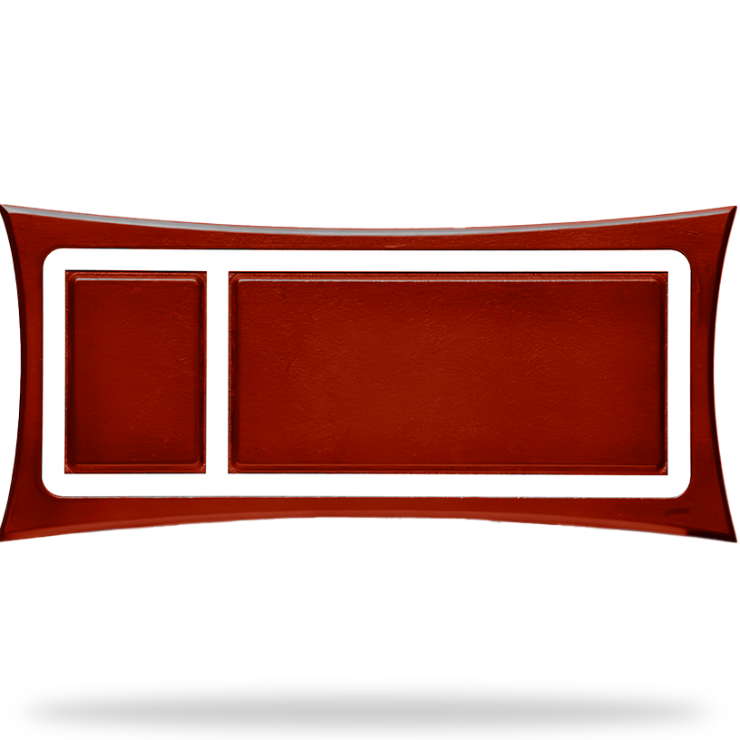 Marco curvo grande caoba 