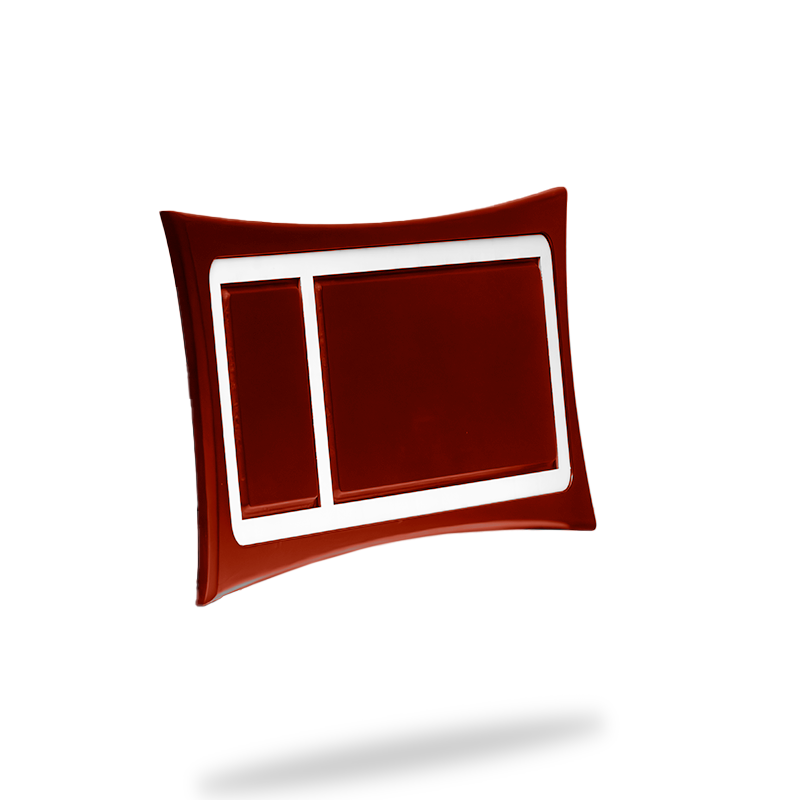 Marco curvo grande caoba 