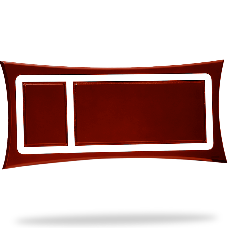 Marco curvo grande caoba 