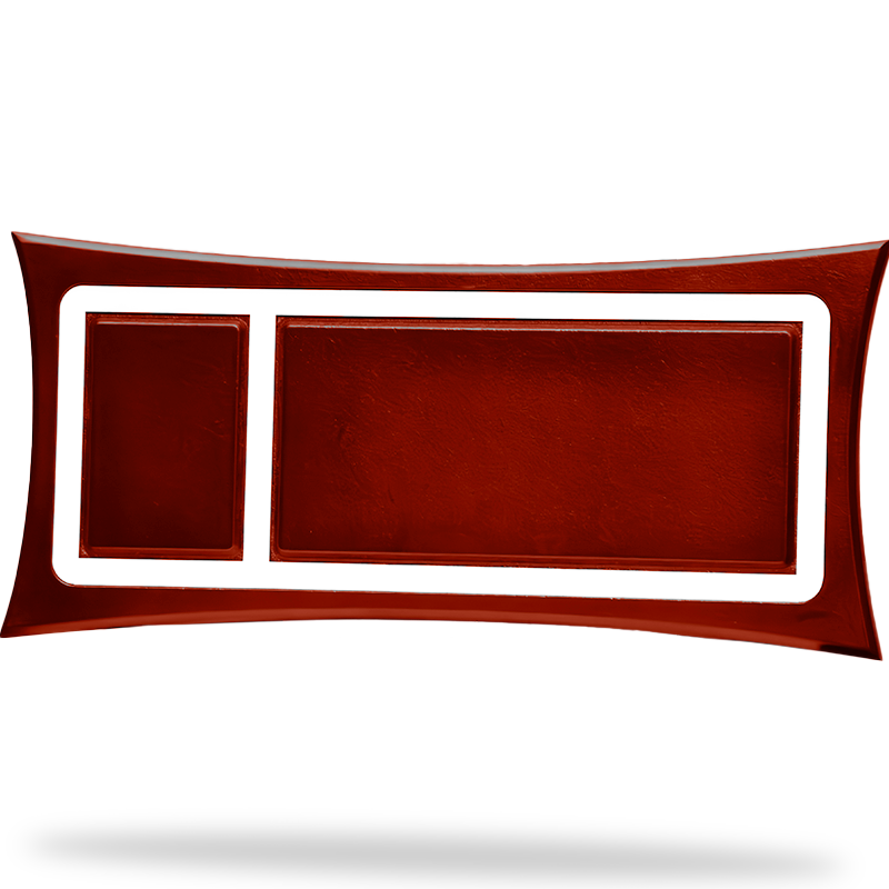 Marco curvo grande caoba 