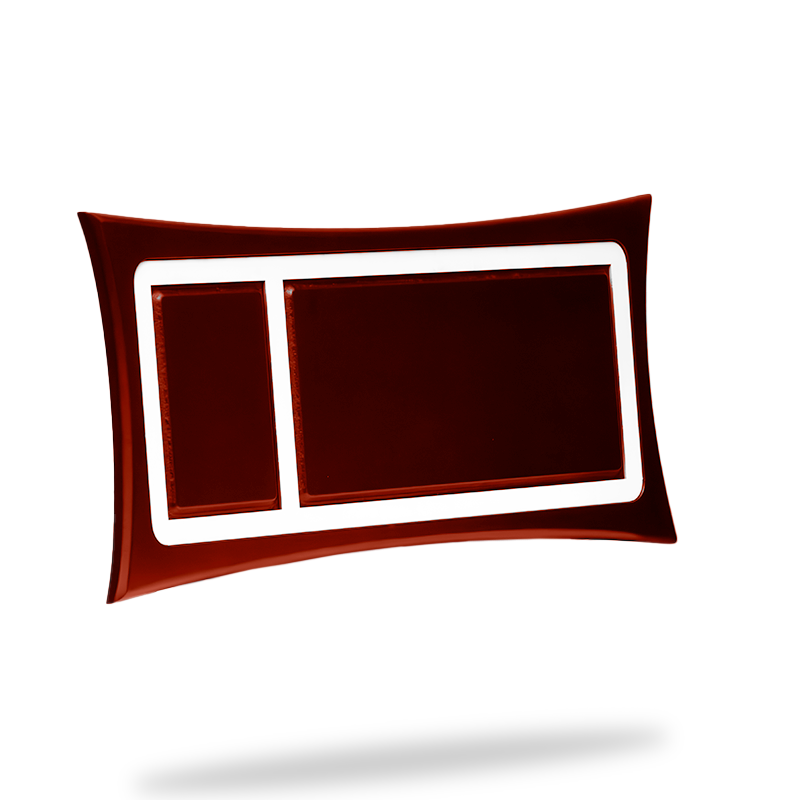 Marco curvo grande caoba 