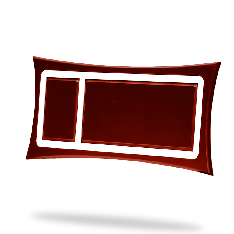 Marco curvo grande caoba 