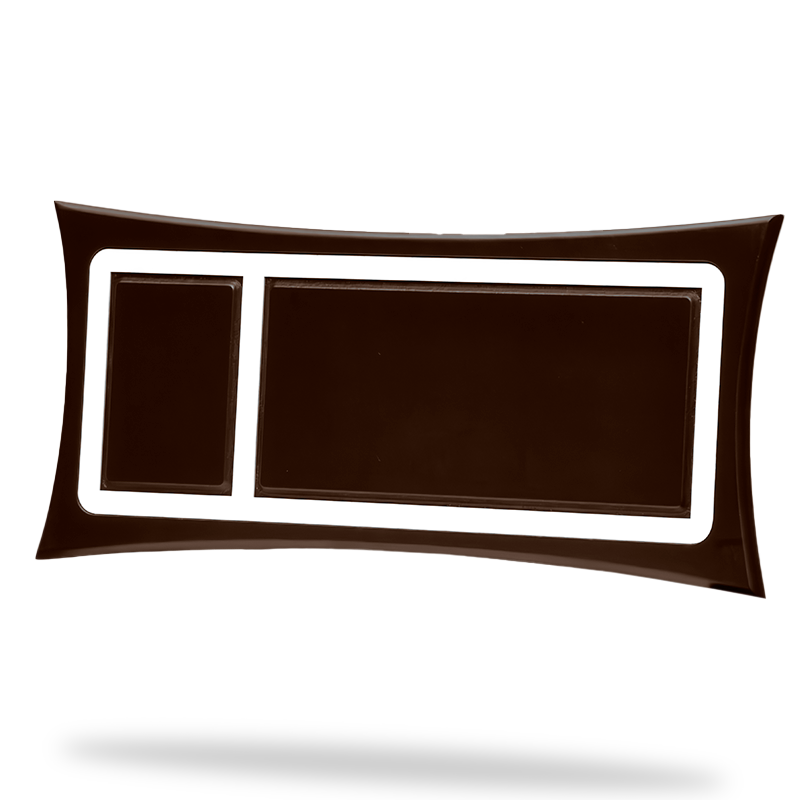 Marco curvo grande chocolate