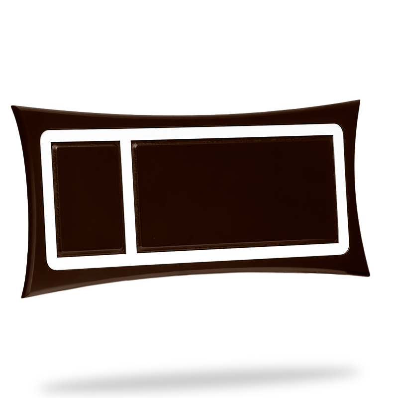 Marco curvo grande chocolate