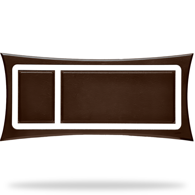 Marco curvo grande chocolate