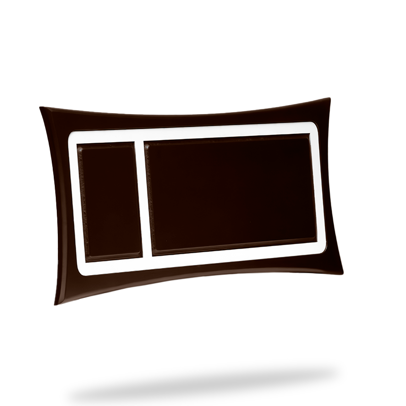 Marco curvo grande chocolate