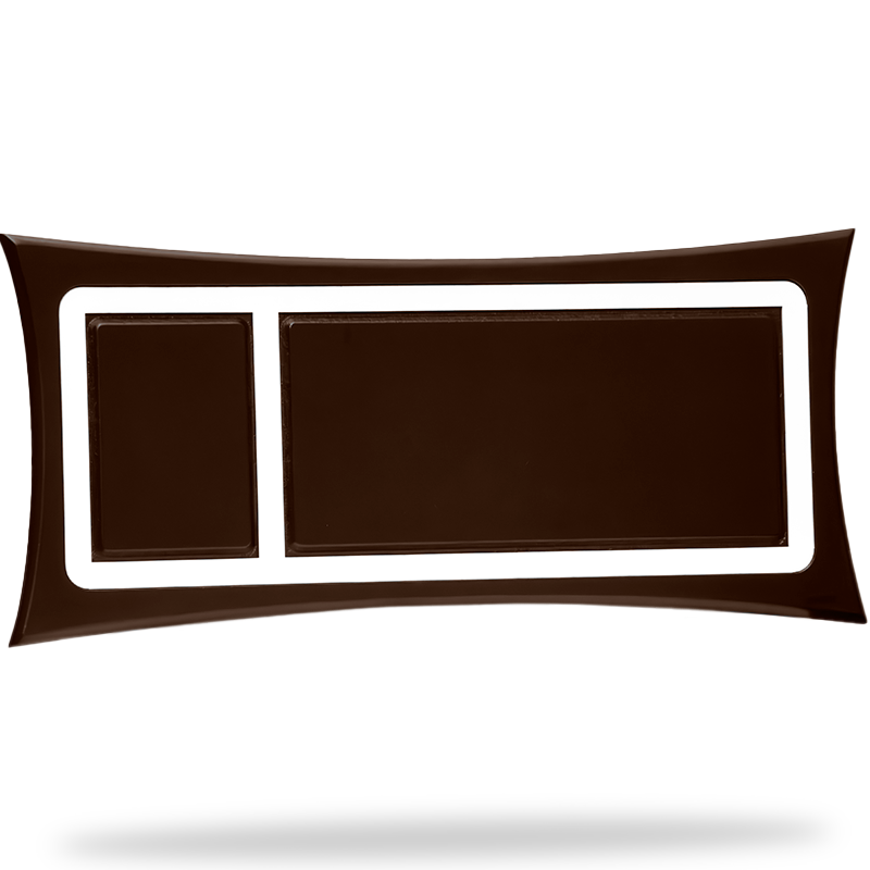 Marco curvo grande chocolate