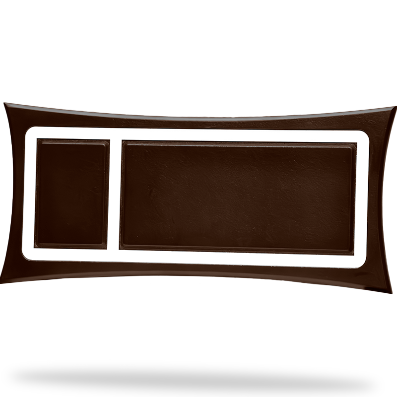 Marco curvo grande chocolate