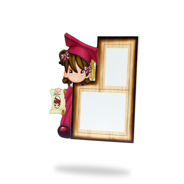 Marco Infantil Niña Graduada