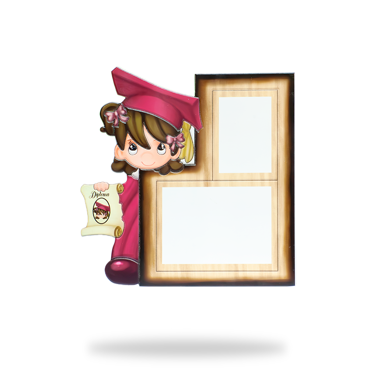 Marco Infantil Niña Graduada