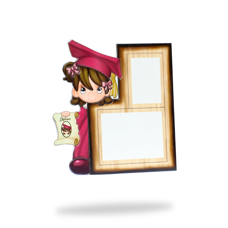 Marco Infantil Niña Graduada