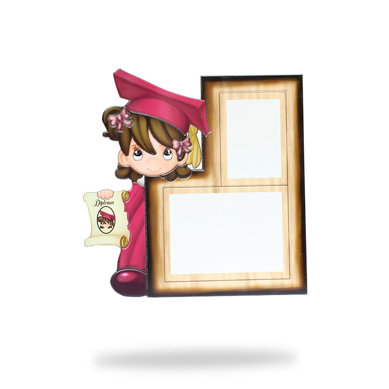 Marco Infantil Niña Graduada