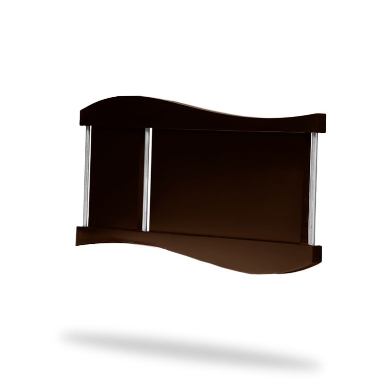 Marco ondulado chocolate