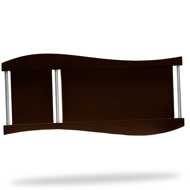 Marco ondulado chocolate