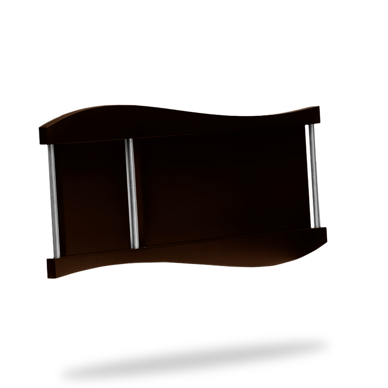 Marco ondulado chocolate