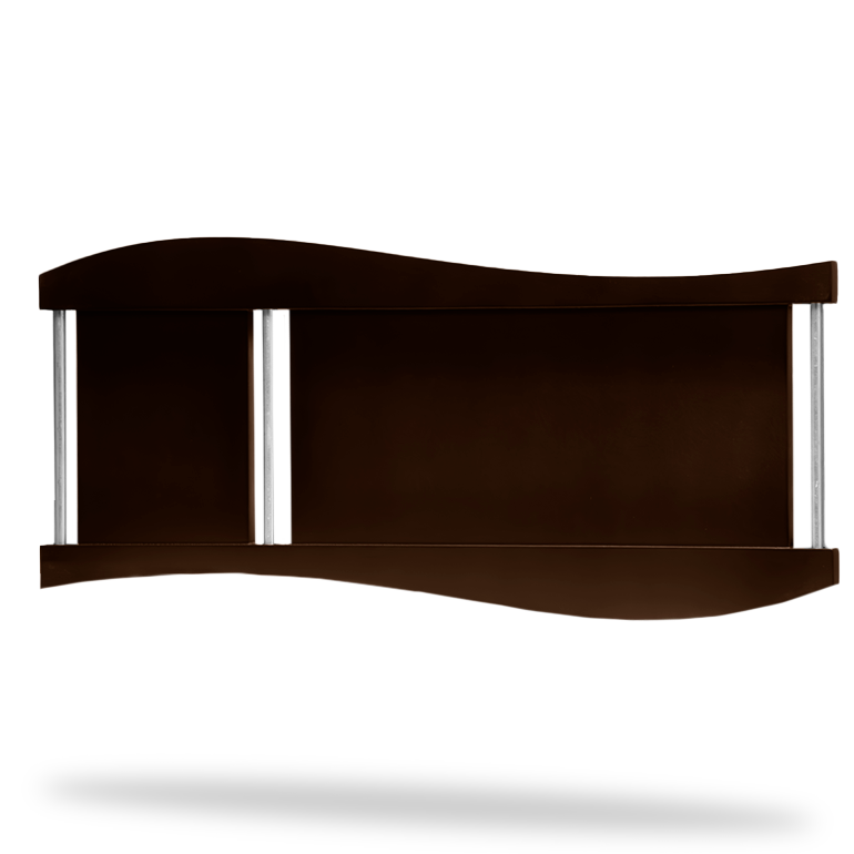 Marco ondulado chocolate