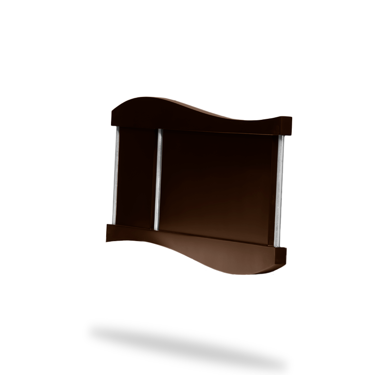 Marco ondulado chocolate