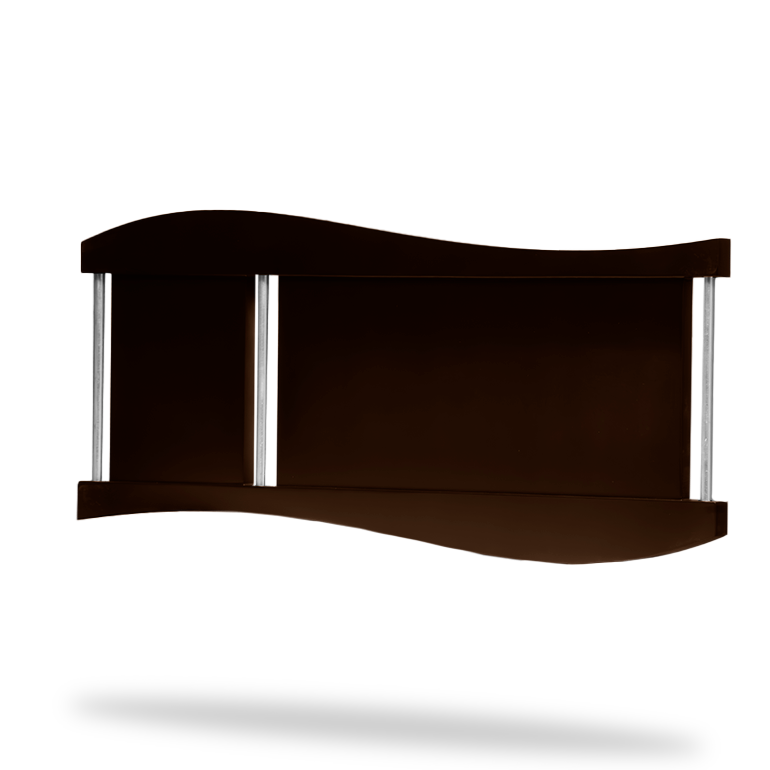 Marco ondulado chocolate