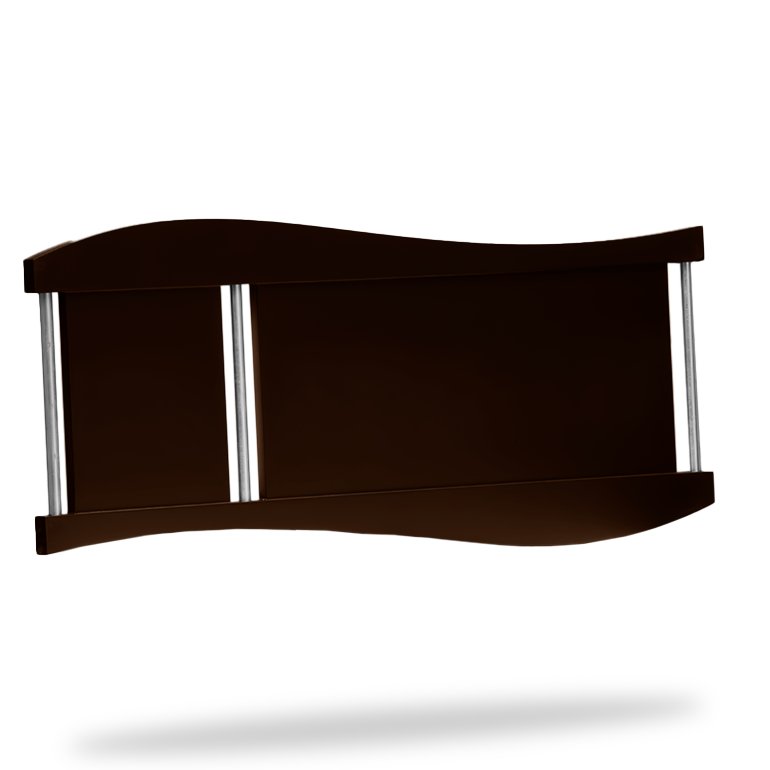 Marco ondulado chocolate