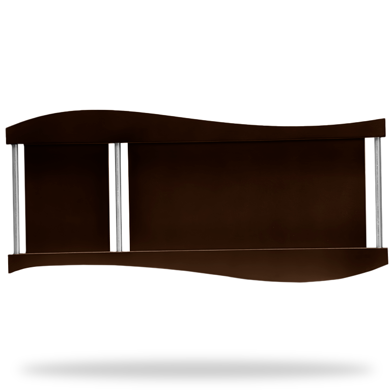 Marco ondulado chocolate